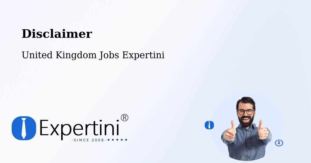 Disclaimer – Shefford - United Kingdom Jobs Expertini